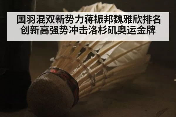 国羽混双新势力蒋振邦魏雅欣排名创新高强势冲击洛杉矶奥运金牌